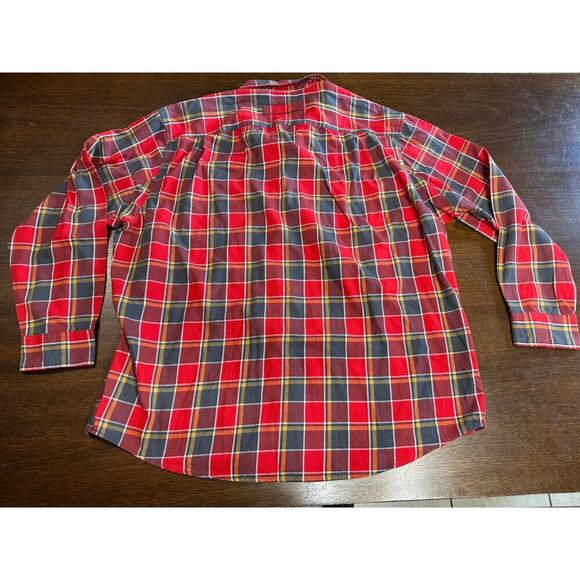 Duluth Trading Free Swingin Flannel Button Down Men XL Plaid Preppy Fall Hiking - Picture 3 of 7